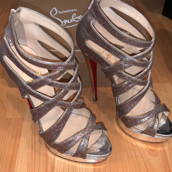 Christian Louboutin glitter gladiator 150 - Picture 7 of 8